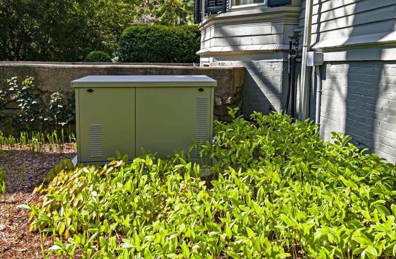 Residential Backup Generator in Backyard